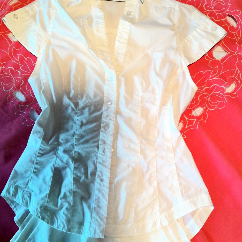Byron Lars Cotton Buttondown Blouse - White